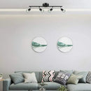 Modern black 5-light ceiling spotlight chandelier for living room