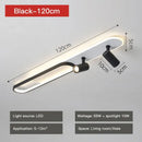 Modern gold curved led ceiling spotlights for living room