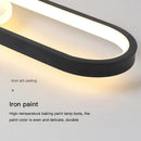 Modern gold curved led ceiling spotlights for living room
