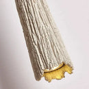 Decorbites led cement cream pendant lamp bedroom wood tassel light