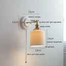 DecorBites™ LED Ceramic Wall Lamp with Copper Arm for Bedroom Bathroom Mirror