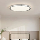 Modern white rectangular led chandelier for living room soft light