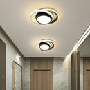 Modern intertwined led chandelier black & white living room light