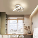 Modern intertwined led chandelier black & white living room light