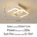 Modern intertwined led chandelier black & white living room light