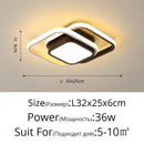 Modern intertwined led chandelier black & white living room light