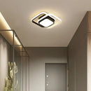 Modern intertwined led chandelier black & white living room light