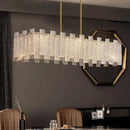 Modern gold led chandelier ceiling lamp for living room