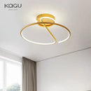 Modern black circular led chandelier for living room ceiling lighting
