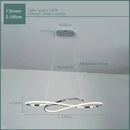 Modern chrome infinity led chandelier living room light