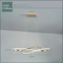Modern chrome infinity led chandelier living room light