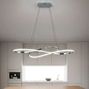 Modern chrome infinity led chandelier living room light