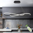 Modern chrome infinity led chandelier living room light