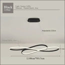 Modern chrome infinity led chandelier living room light