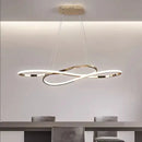Modern chrome infinity led chandelier living room light
