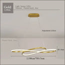 Modern chrome infinity led chandelier living room light