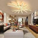 DecorBites™ LED Chandelier Fan Lampshade for Living Room Bedroom Dining Study Aluminum Ceiling Lamp