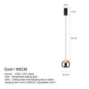 Modern chrome decorbites led chandelier bedroom spherical pendant light