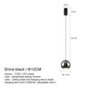 Modern chrome decorbites led chandelier bedroom spherical pendant light