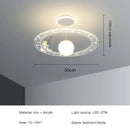 Modern whimsical starry led chandelier for bedroom with remote control