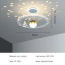 Modern whimsical starry led chandelier for bedroom with remote control