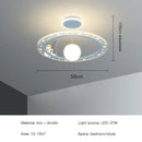 Modern whimsical starry led chandelier for bedroom with remote control