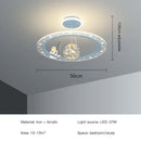 Modern whimsical starry led chandelier for bedroom with remote control