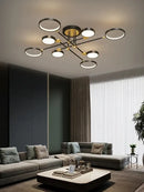 Modern gold & black decorbites led chandelier dining room light