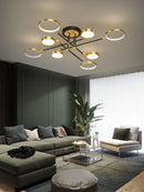 Modern gold & black decorbites led chandelier dining room light