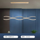 Modern wavy gold decorbites led chandelier dining room pendant light
