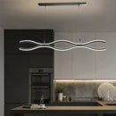 Modern wavy gold decorbites led chandelier dining room pendant light