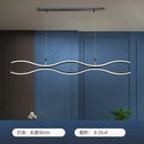 Modern wavy gold decorbites led chandelier dining room pendant light