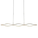 Modern wavy gold decorbites led chandelier dining room pendant light