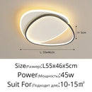Modern white double ring led chandelier for living room glow
