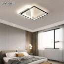 Modern white double ring led chandelier for living room glow