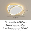 Modern white double ring led chandelier for living room glow