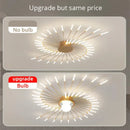 Modern gold starburst decorbites led chandelier bedroom lighting fixture