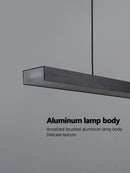 Minimalist black linear decorbites led chandelier dining room light
