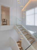 DecorBites™ LED Chandelier for Revolving Staircase | Loft Villa Ceiling Hanging Lamp