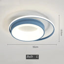 Modern black & white led chandelier light for living room