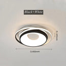 Modern black & white led chandelier light for living room