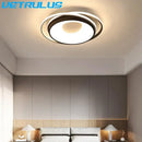Modern black & white led chandelier light for living room