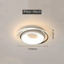Modern black & white led chandelier light for living room