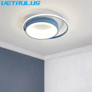 Modern black & white led chandelier light for living room