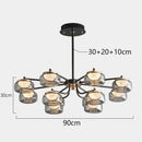 Modern minimalist black decorbites led chandelier dining room light