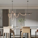 Modern minimalist black decorbites led chandelier for office