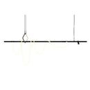 Modern minimalist black decorbites led chandelier for office