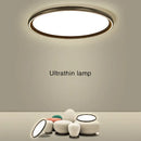 Modern black circular led chandelier lights for dining room