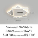 Modern black & white led chandelier lights living room spotlight