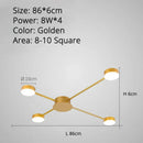 Modern black starburst led chandelier living room light